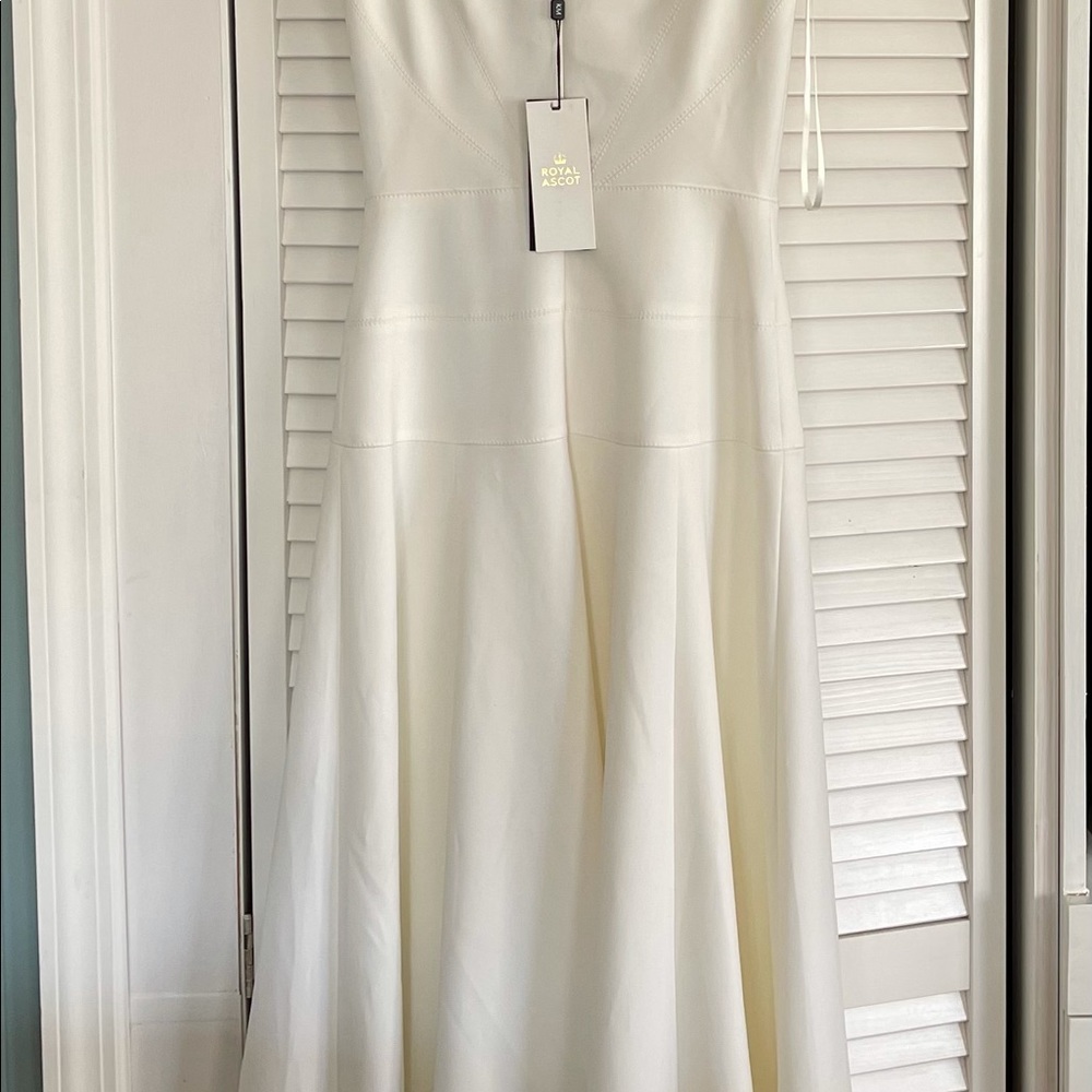 Karen Millen..Royal Ascot White Midi Dress - Picture 6 of 7